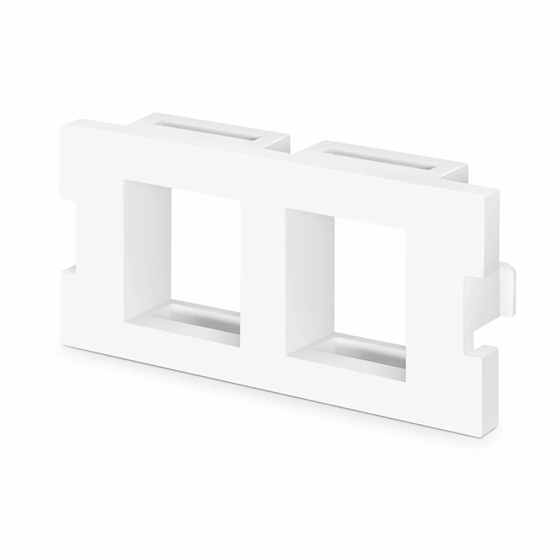 SFPS 2-Port MOS Adapter, 1 Unit High, White SFPS