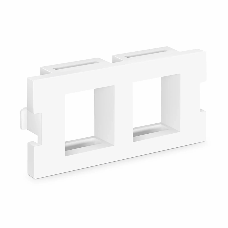 SFPS 2-Port MOS Adapter, 1 Unit High, White SFPS