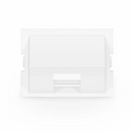 SFPS 1-Port Angled MOS Adapter, 1.5 Units High, White SFPS