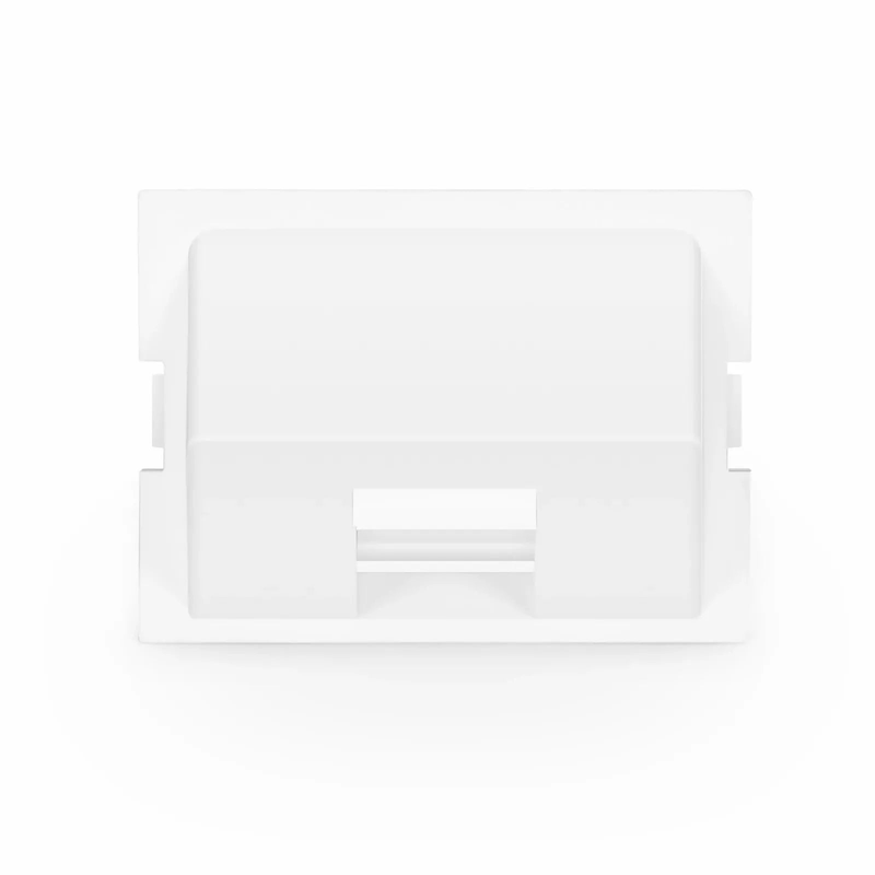 SFPS 1-Port Angled MOS Adapter, 1.5 Units High, White SFPS