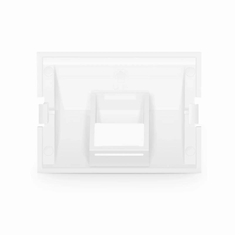 SFPS 1-Port Angled MOS Adapter, 1.5 Units High, White SFPS