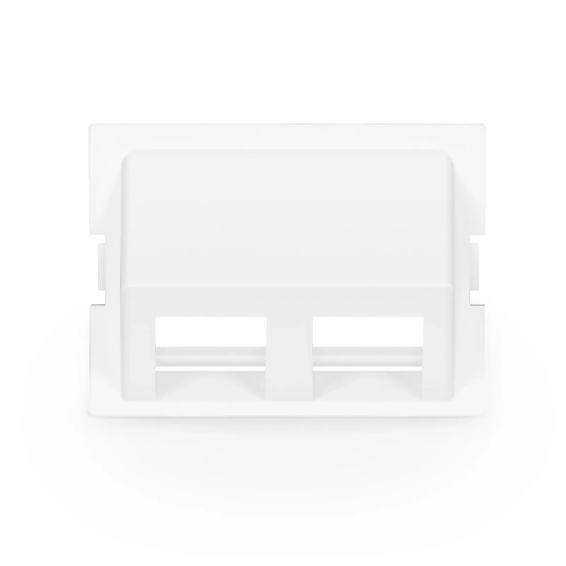 SFPS 2-Port Angled MOS Adapter, 1.5 Units High, White SFPS