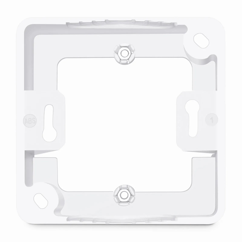 SFPS German-Style Single Gang Back Box, White, 3.35'' x 3.35'' SFPS