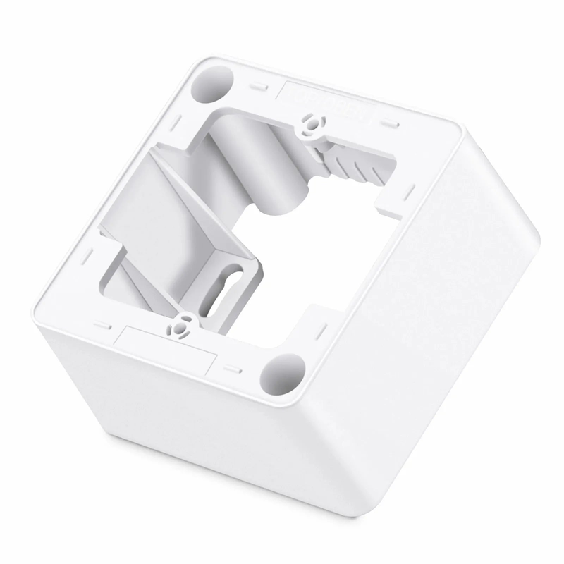 SFPS German-Style Single Gang Back Box, White, 3.35'' x 3.35'' SFPS