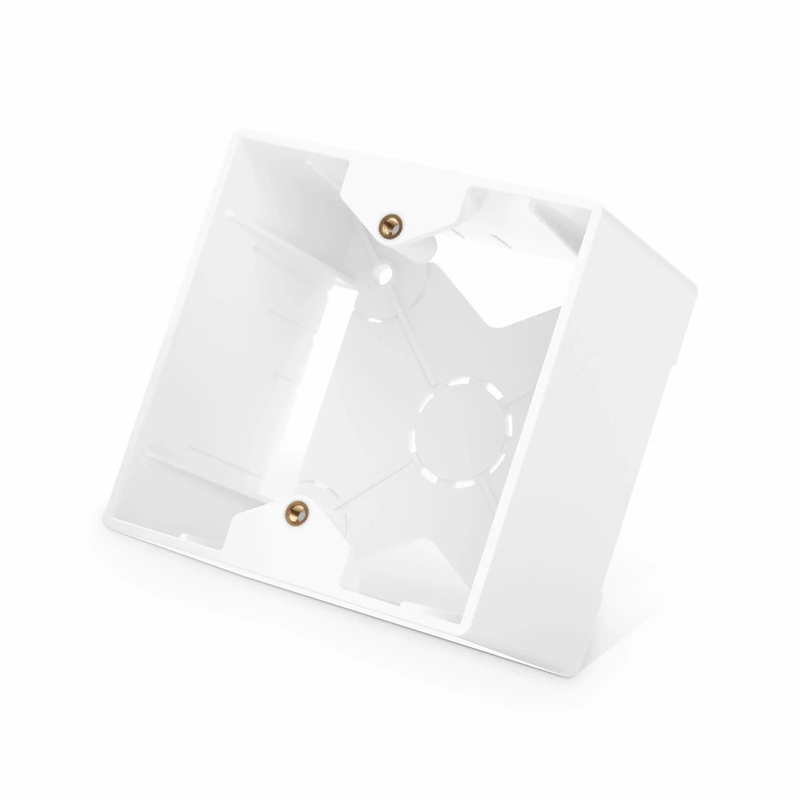 SFPS French-style Single Gang Back Box, White, 3.38" x 3.38" SFPS