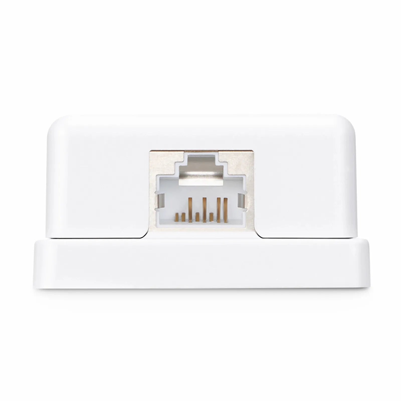 SFPS Cat6a RJ45 Shielded Surface Mount Box, 1 Port, White SFPS
