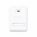 SFPS Surface Mount Box, 1 Port, Unloaded, White SFPS