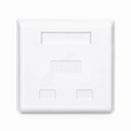 SFPS Cat6 RJ45 Shielded Surface Mount Box, 2 Ports, White SFPS