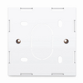SFPS British-Style Single Gang Back Box, White, 3.39''x3.39'' SFPS