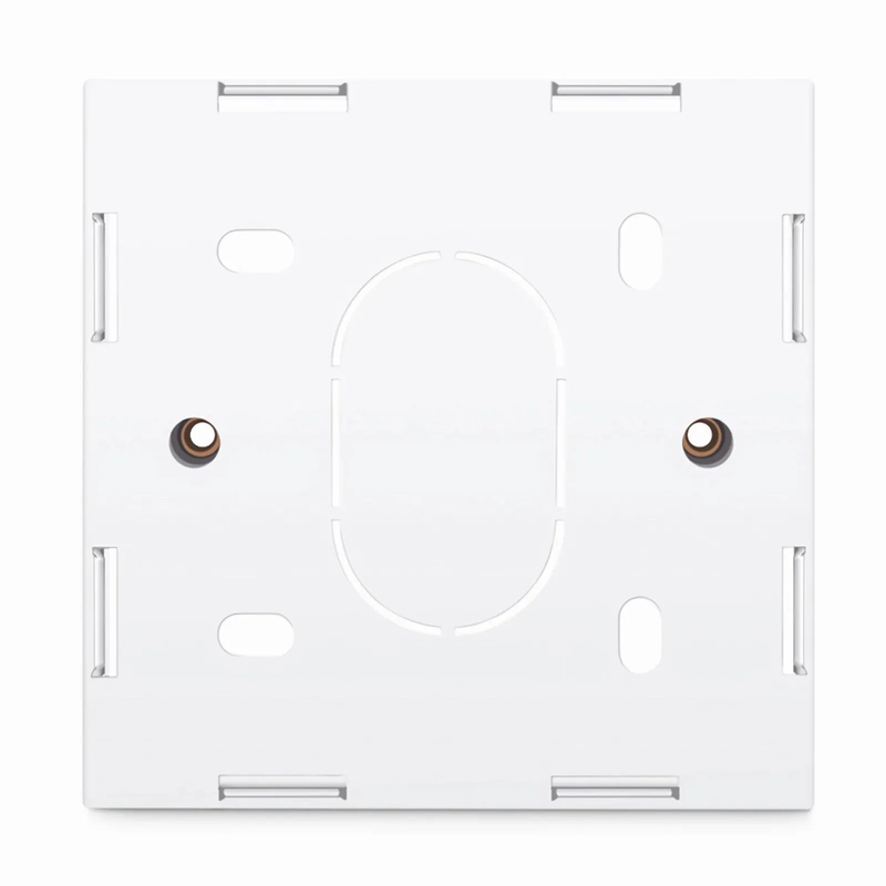 SFPS British-Style Single Gang Back Box, White, 3.39''x3.39'' SFPS