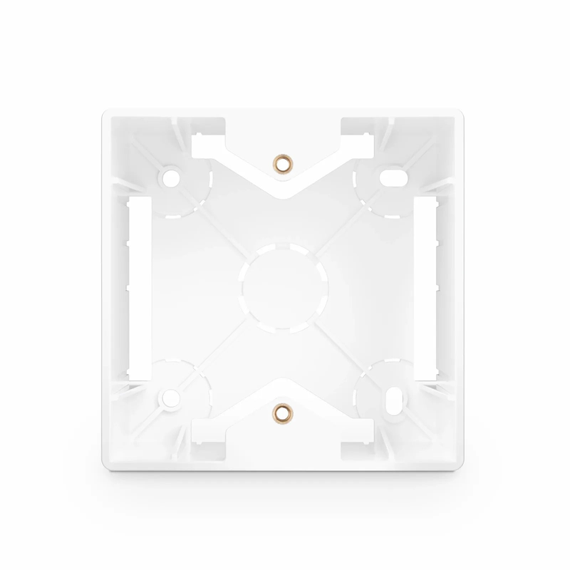 SFPS French-style Single Gang Back Box, White, 3.38" x 3.38" SFPS