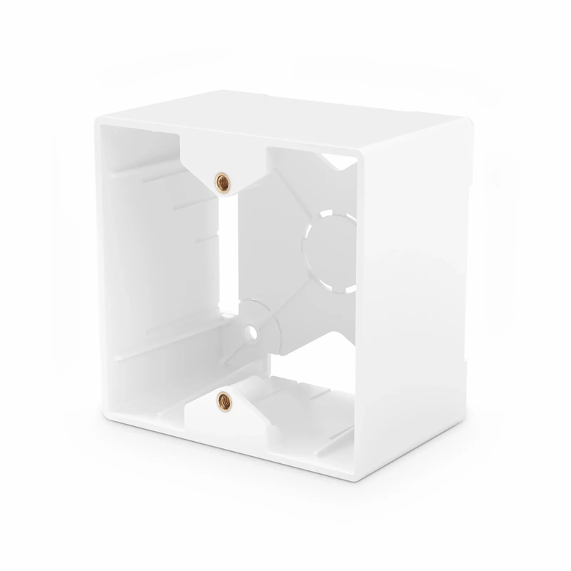 SFPS French-style Single Gang Back Box, White, 3.38" x 3.38" SFPS