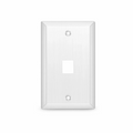 SFPS SyncEase Stainless Steel One Port Keystone Single Gang Wall Plate SFPS