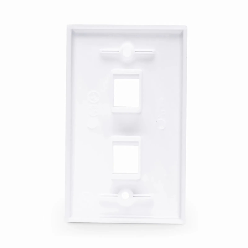SFPS Two Ports Keystone Single Gang Wall Plate SFPS