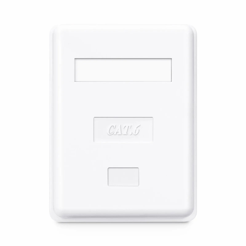 SFPS Cat6 RJ45 Unshielded Surface Mount Box, 1 Port, White SFPS