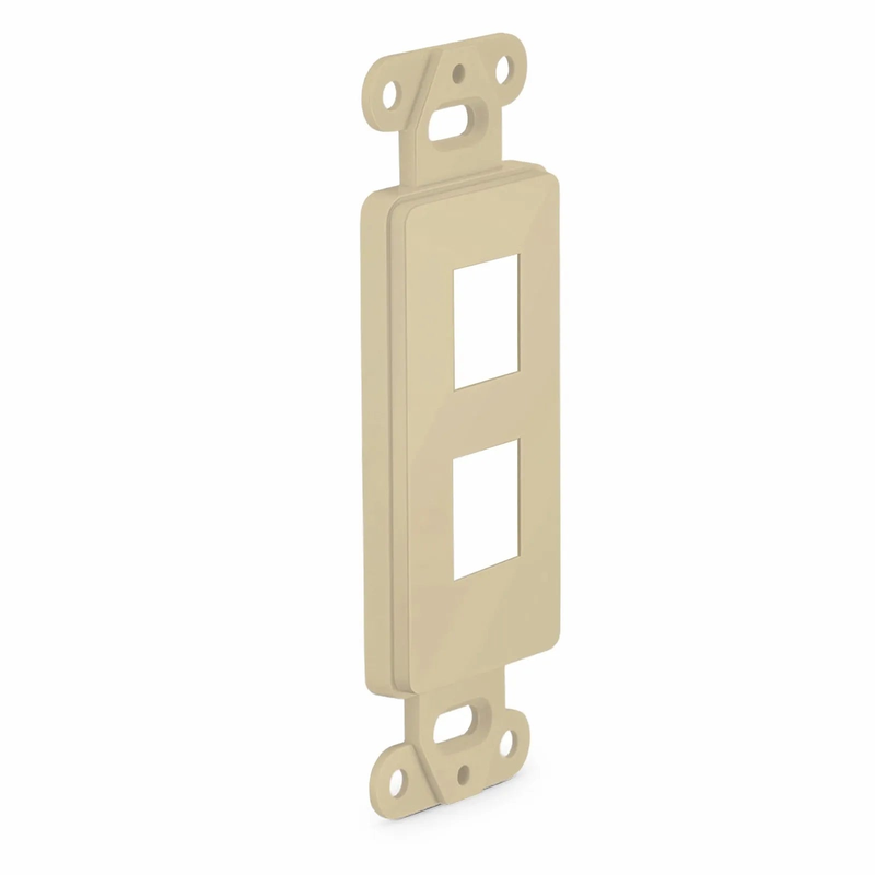 SFPS SyncEaseFFSystem Faceplate Frame Keystone Insert, 2 Ports, Ivory, 4.09'' x 1.4'' SFPS