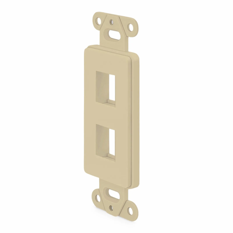 SFPS SyncEaseFFSystem Faceplate Frame Keystone Insert, 2 Ports, Ivory, 4.09'' x 1.4'' SFPS