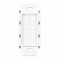 SFPS Faceplate Frame Keystone Insert, Brush, White, 4.09'' x 1.79'' SFPS
