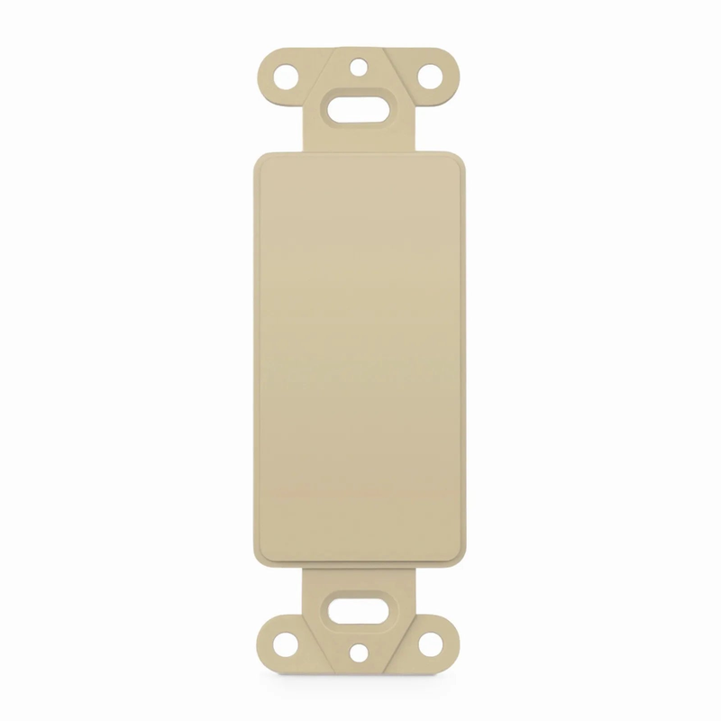 SFPS FFSystem Faceplate Frame Keystone Blank Insert, Ivory, 4.09'' x 1.4'' SFPS
