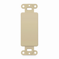 SFPS FFSystem Faceplate Frame Keystone Blank Insert, Ivory, 4.09'' x 1.4'' SFPS