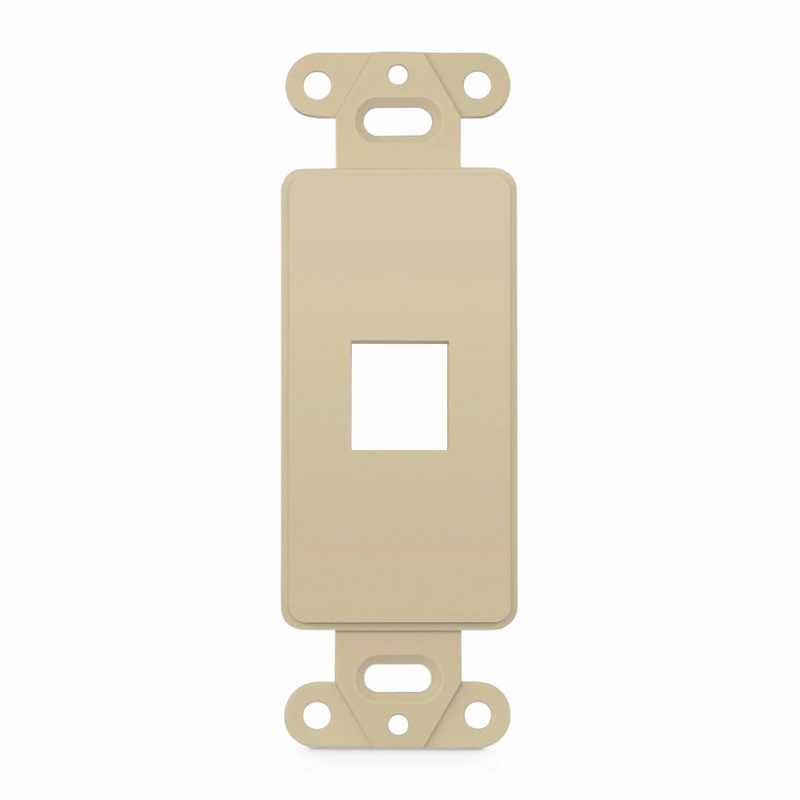 SFPS SyncEaseFFSystem Faceplate Frame Keystone Insert, 1 Ports, Ivory, 4.09'' x 1.4'' SFPS