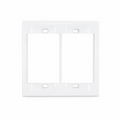 SFPS Dual-Gang MOS Faceplate Frame, White SFPS