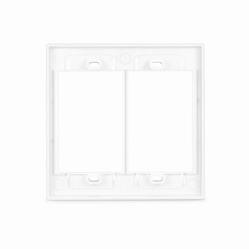 SFPS Dual-Gang MOS Faceplate Frame, White SFPS