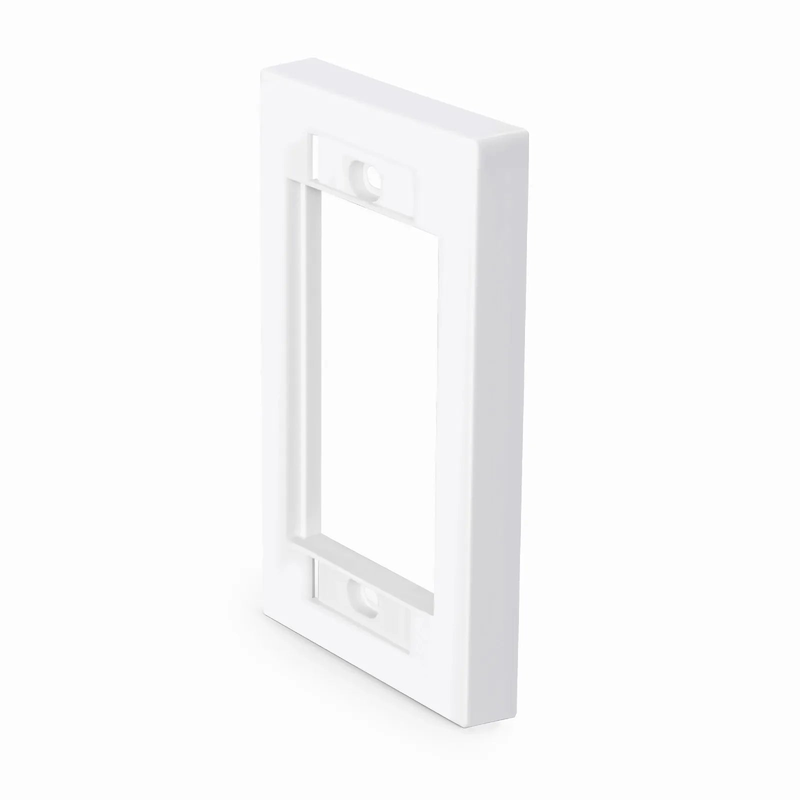 SFPS Single-Gang MOS Faceplate Frame, White SFPS