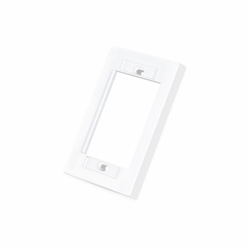 SFPS Single-Gang MOS Faceplate Frame, White SFPS