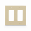 SFPS Dual Gang FFSystem Screwless Faceplate Frame, White, 4.87"x4.94" SFPS
