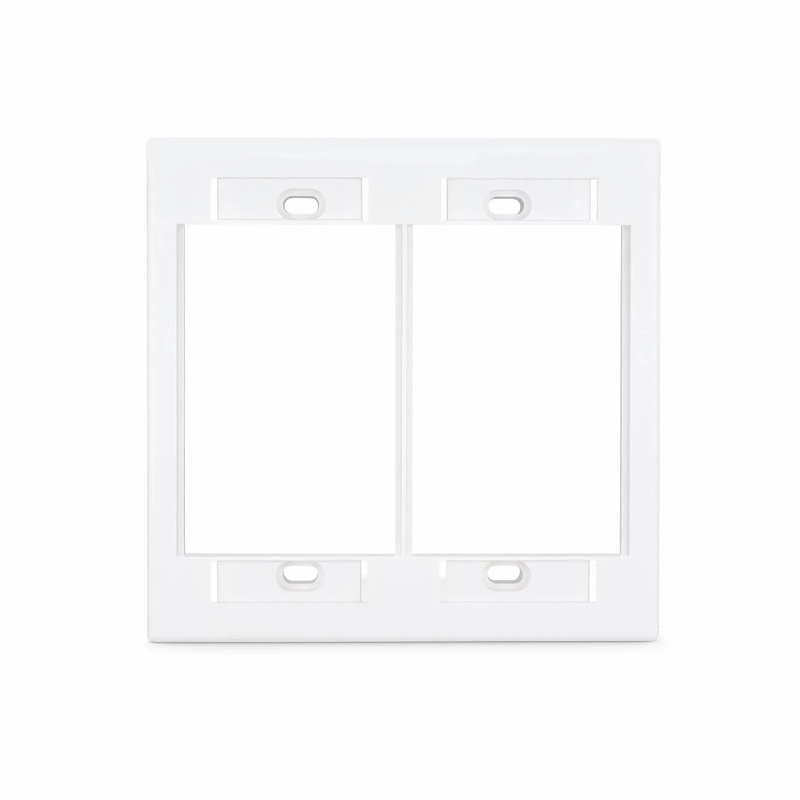 SFPS Dual-Gang MOS Faceplate Frame, White SFPS