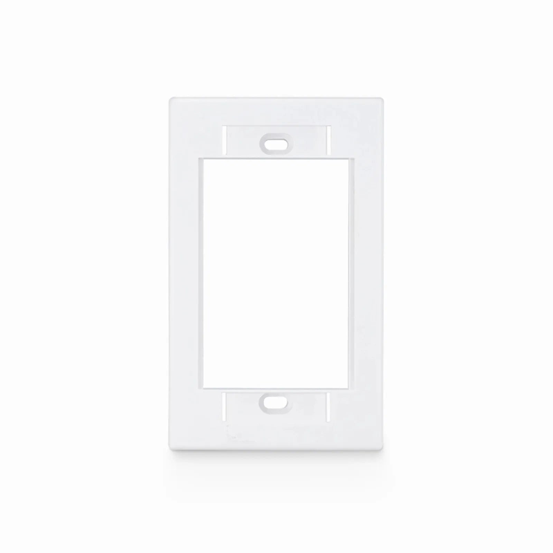 SFPS Single-Gang MOS Faceplate Frame, White SFPS