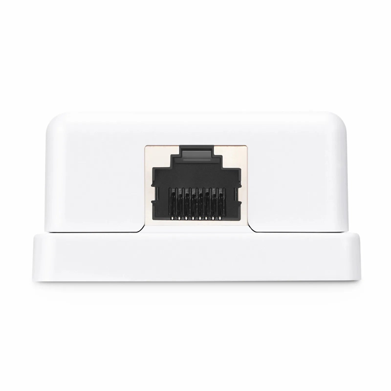 SFPS Cat6 RJ45 Shielded Surface Mount Box, 1 Port, White SFPS