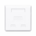 SFPS Cat6a RJ45 Shielded Surface Mount Box, 2 Ports, White SFPS