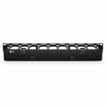 SFPS Horizontal Single Sided Steel Manager, 1RU, Finger Duct with Cover, 4.44 in. Depth SFPS