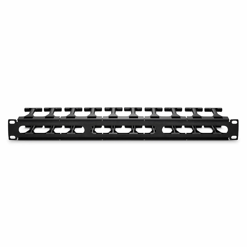 SFPS Horizontal Single Sided Steel Manager, 1RU, Finger Duct with Cover, 4.44 in. Depth SFPS
