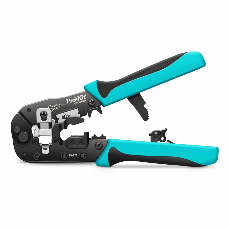 SFPS Pro'sKitA® All-in-one Modular Tool, Wire Stripper Cutter Crimper for Cat5/5e Cat6/6a Cat7 Modular Plugs with Dovetail Clip SFPS
