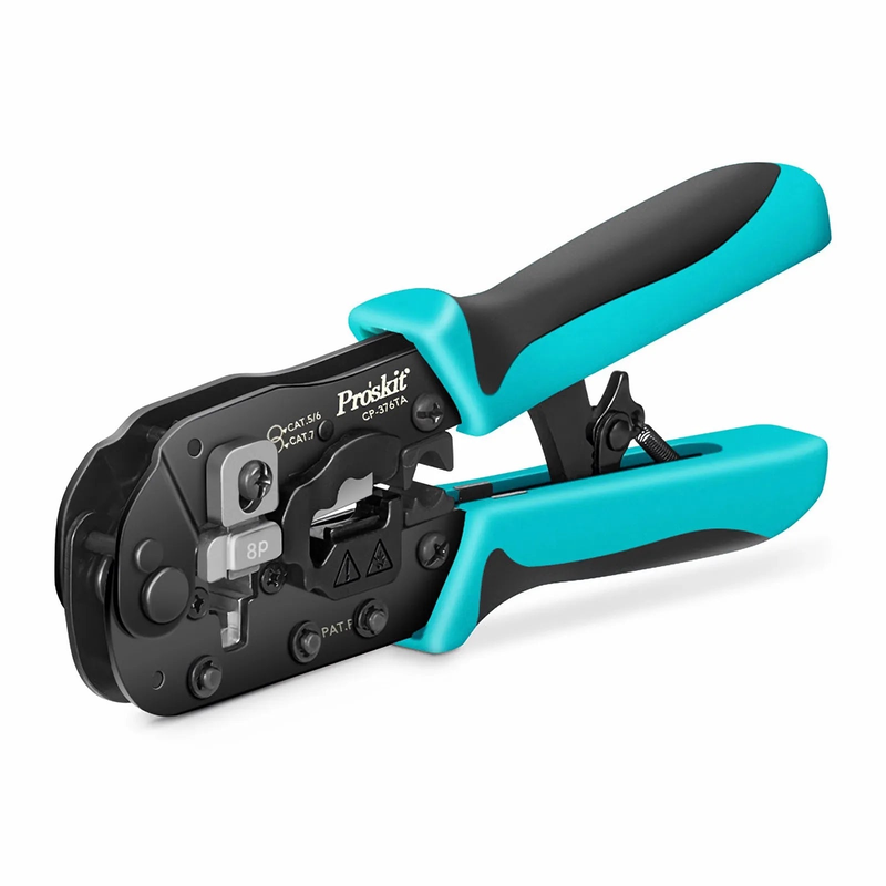 SFPS Pro'sKitA® All-in-one Modular Tool, Wire Stripper Cutter Crimper for Cat5/5e Cat6/6a Cat7 Modular Plugs with Dovetail Clip SFPS
