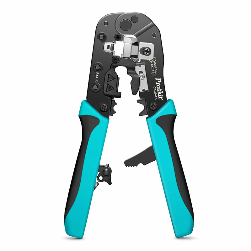SFPS Pro'sKitA® All-in-one Modular Tool, Wire Stripper Cutter Crimper for Cat5/5e Cat6/6a Cat7 Modular Plugs with Dovetail Clip SFPS
