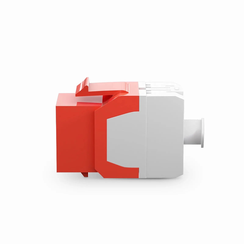 SFPS Cat6 RJ45 (8P8C) Unshielded Punch Down Keystone Jack Module, Red (10 pcs/Pack) SFPS