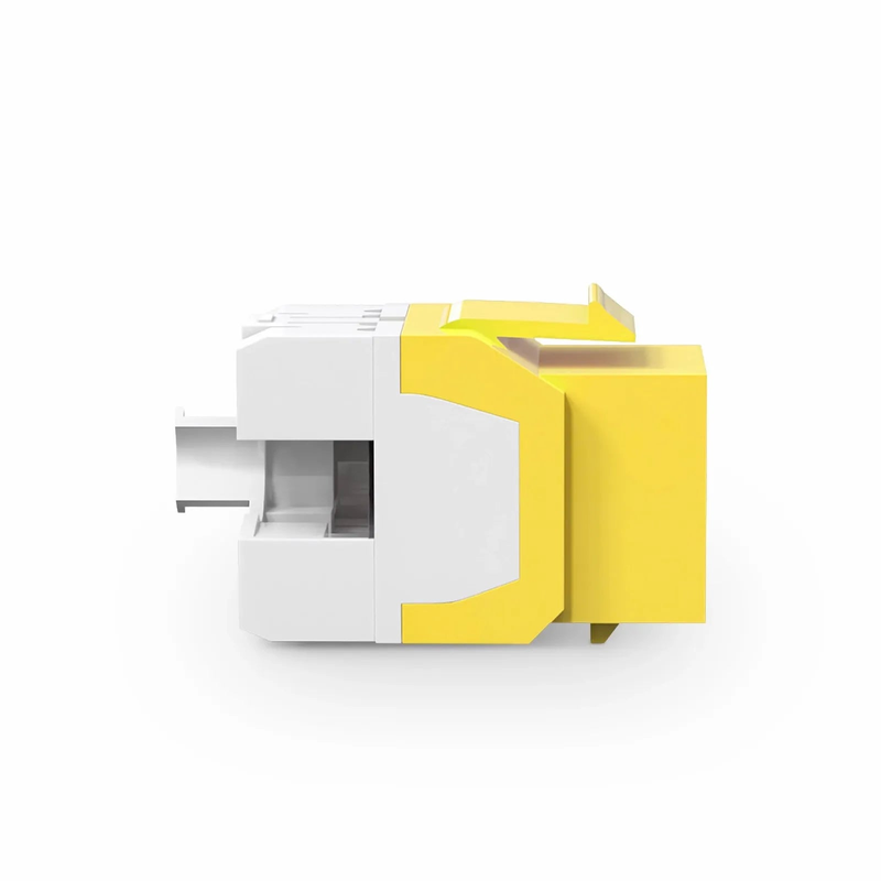 SFPS Cat6 RJ45 (8P8C) Unshielded Punch Down Keystone Jack Module, Yellow (10 pcs/Pack) SFPS
