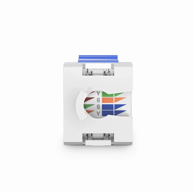 SFPS Cat6 RJ45 (8P8C) Unshielded Punch Down Keystone Jack Module, Blue (10 pcs/Pack) SFPS