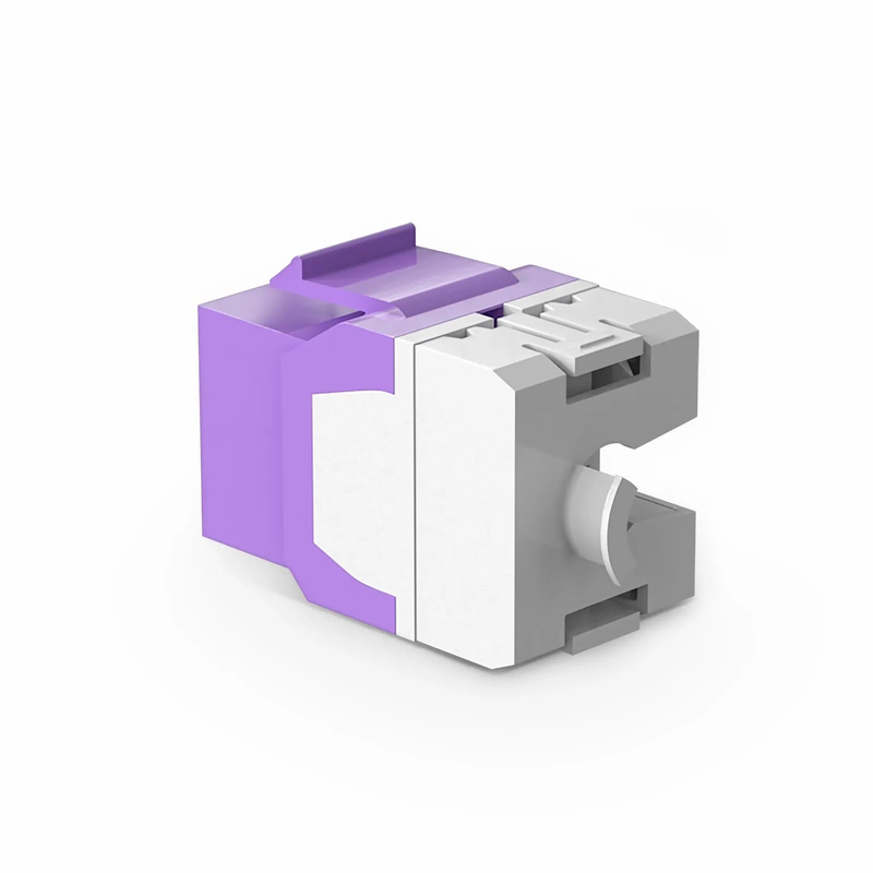 SFPS Cat6 RJ45 (8P8C) Unshielded Punch Down Keystone Jack Module, Purple (10 pcs/Pack) SFPS
