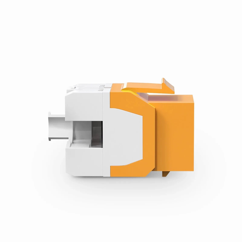 SFPS Cat6 RJ45 (8P8C) Unshielded Punch Down Keystone Jack Module, Orange (10 pcs/Pack) SFPS