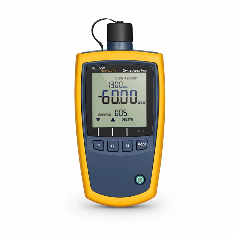 SFPS Fluke Networks SFPOWERMETER SimpliFiberA® Pro Handheld Optical Power Meter with 2.5mm SC/FC/ST Connector SFPS