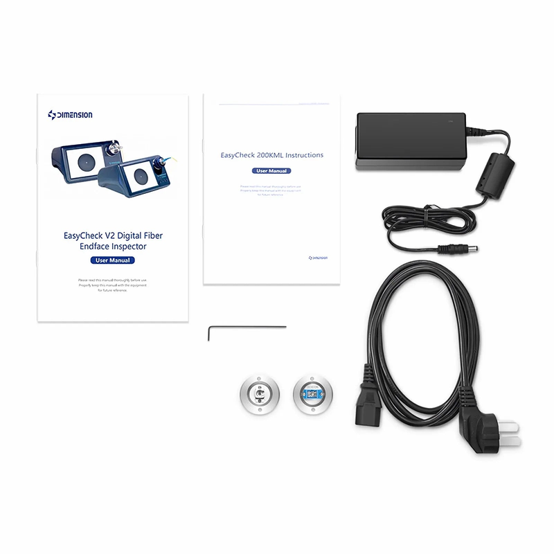 SFPS EasyCheck V2 Digital Fiber Endface Inspector for Fiber Optic Cables, with SC/PC and LC/PC Connectors, 400X SFPS