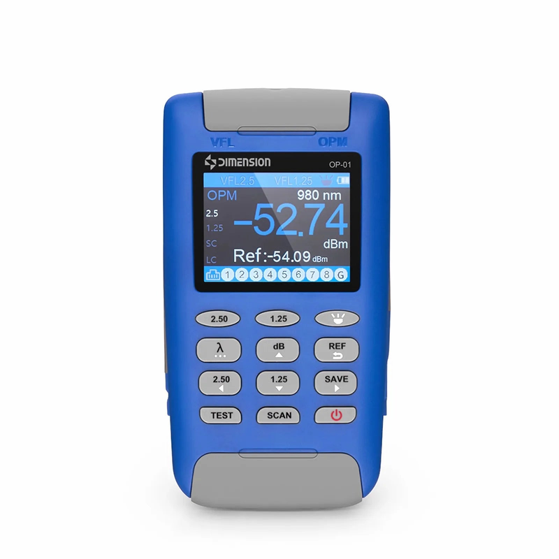 SFPS OP-01 Handheld Optical Multimeter Built-in 1mW Visual Fault Locator with RJ45 Cable Sequence Test Function SFPS