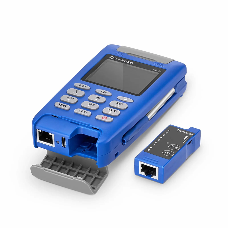 SFPS OP-01 Handheld Optical Multimeter Built-in 1mW Visual Fault Locator with RJ45 Cable Sequence Test Function SFPS
