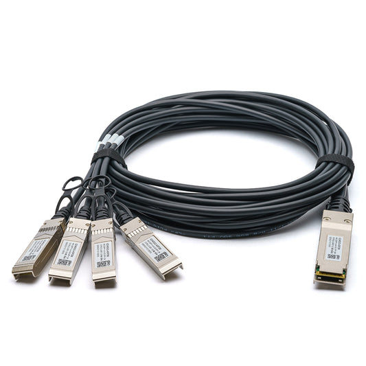 02310MUL - Huawei Compatible 3 Metre 40G QSFP+ to 4x10G SFP+ Passive Direct Attach Copper Breakout Cable GBICS STORE