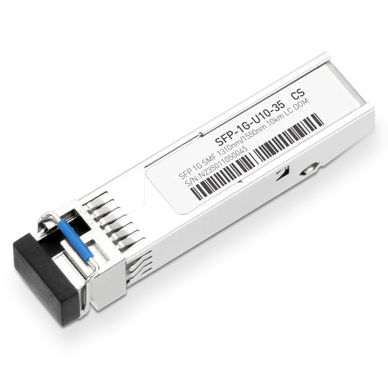 Cisco GLC-BX-10U Compatible 1000BASE-U10-35 SFP TX-1310nm/RX-1550nm 10km DOM Simplex LC Transceiver Module for SMF SFPS